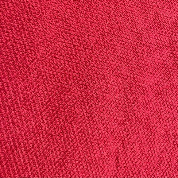 Madewell Textured Crossover Front sweater Maroon - Picture 2 of 7